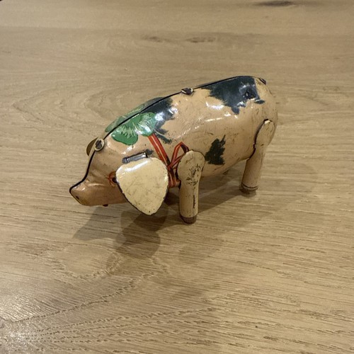 Blechspielzeug antik schwein - antik,