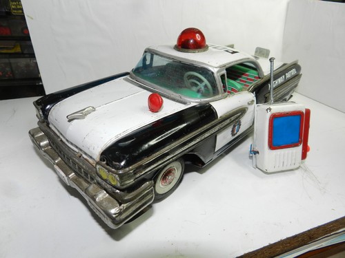 Blechspielzeug higway police - higway,