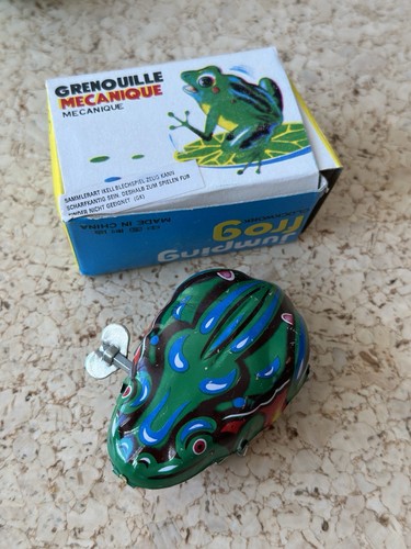 Blechspielzeug retro frosch - blechspielzeug,