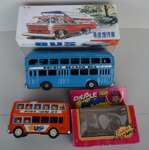 Blechspielzeug bus - 2x,
