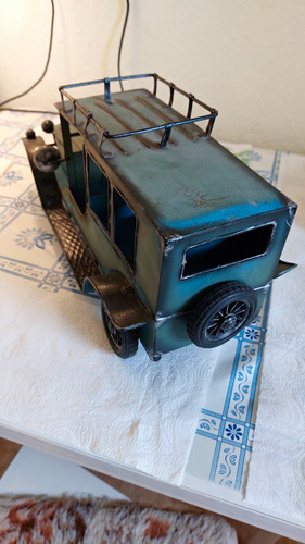 Blechauto blau schwarz - blechauto, blau/schwarz